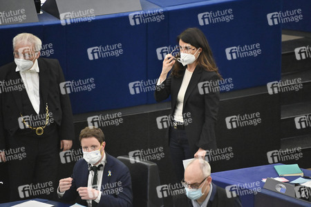 Plenartagung zu Gemeinsamkeiten des Putin-Regimes und rechtsextremer Bewegungen in Europa im EU-Parlament in Straßburg