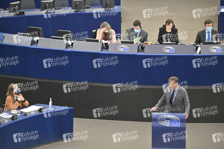 Plenartagung zu Gemeinsamkeiten des Putin-Regimes und rechtsextremer Bewegungen in Europa im EU-Parlament in Straßburg