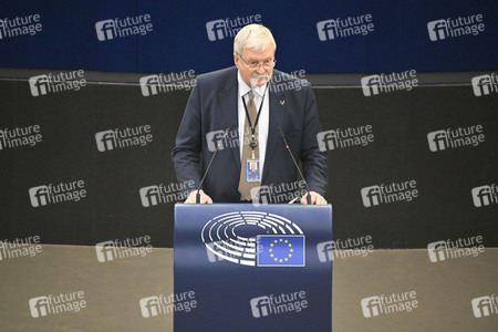 Plenartagung zu Gemeinsamkeiten des Putin-Regimes und rechtsextremer Bewegungen in Europa im EU-Parlament in Straßburg