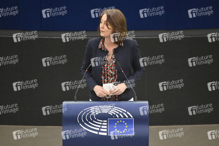 Plenartagung zu Gemeinsamkeiten des Putin-Regimes und rechtsextremer Bewegungen in Europa im EU-Parlament in Straßburg