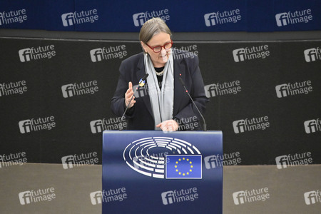 Plenartagung zu Gemeinsamkeiten des Putin-Regimes und rechtsextremer Bewegungen in Europa im EU-Parlament in Straßburg