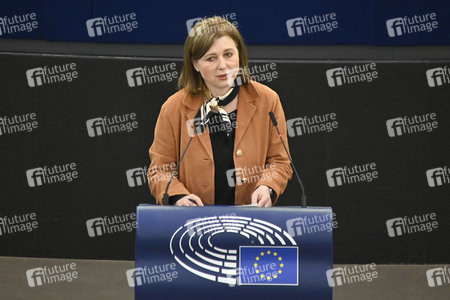 Plenartagung zu Gemeinsamkeiten des Putin-Regimes und rechtsextremer Bewegungen in Europa im EU-Parlament in Straßburg