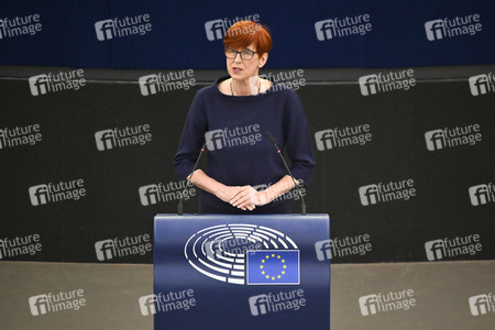 Debatte über Roma-Gemeinschaften im EU-Parlament in Straßburg