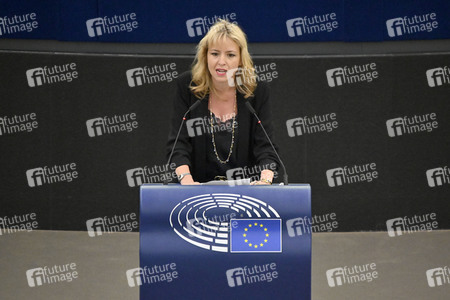 Debatte über Roma-Gemeinschaften im EU-Parlament in Straßburg