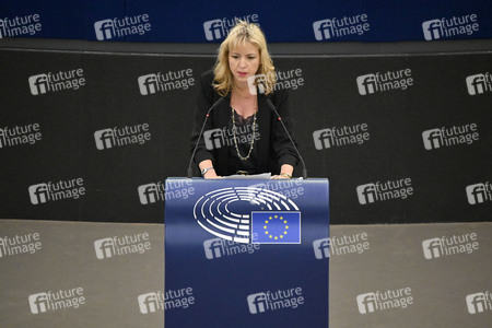 Debatte über Roma-Gemeinschaften im EU-Parlament in Straßburg