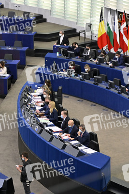 Abstimmung über Sanktionen gegen Russland im EU-Parlament in Straßburg