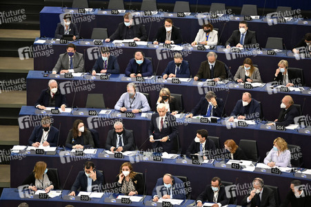 Abstimmung über Sanktionen gegen Russland im EU-Parlament in Straßburg