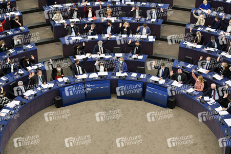 Abstimmung über Sanktionen gegen Russland im EU-Parlament in Straßburg