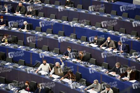 Abstimmung über Sanktionen gegen Russland im EU-Parlament in Straßburg