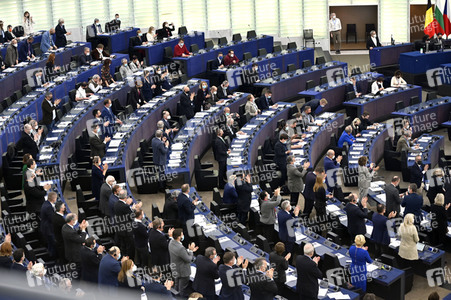 Abstimmung über Sanktionen gegen Russland im EU-Parlament in Straßburg