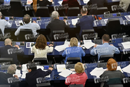 Abstimmung über Sanktionen gegen Russland im EU-Parlament in Straßburg