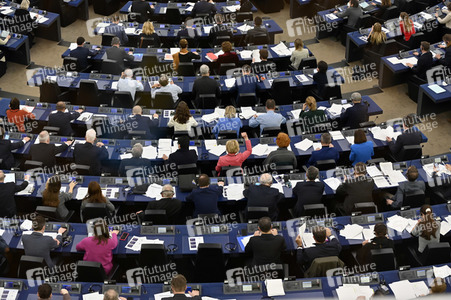 Abstimmung über Sanktionen gegen Russland im EU-Parlament in Straßburg