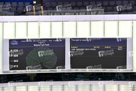 Abstimmung über Sanktionen gegen Russland im EU-Parlament in Straßburg