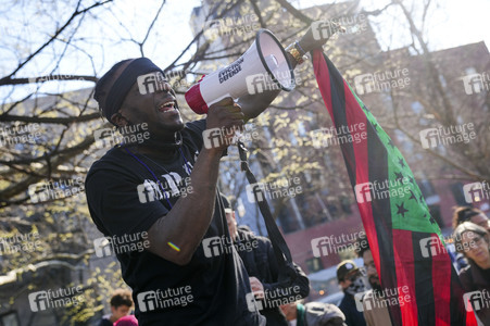 Demonstrsation gegen den Abriss von Obdachlosenlagern in New York