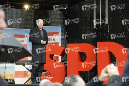 Olaf Scholz auf Wahlkampftour der SPD in Lübeck