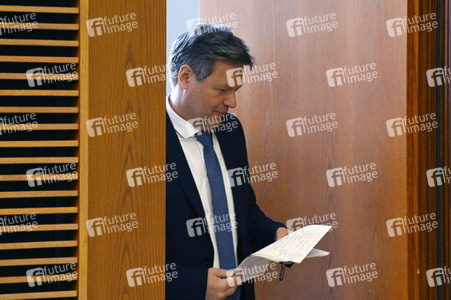 Pressestatement von Robert Habeck in Berlin
