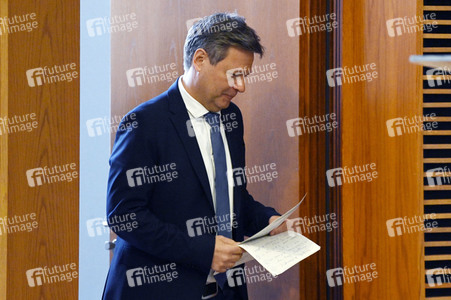Pressestatement von Robert Habeck in Berlin