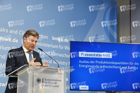 Pressestatement von Robert Habeck in Berlin