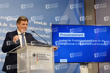 Pressestatement von Robert Habeck in Berlin