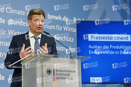 Pressestatement von Robert Habeck in Berlin