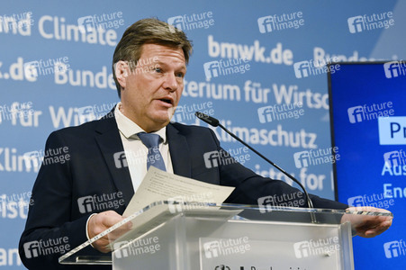 Pressestatement von Robert Habeck in Berlin