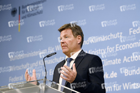 Pressestatement von Robert Habeck in Berlin