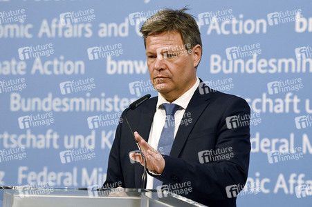 Pressestatement von Robert Habeck in Berlin