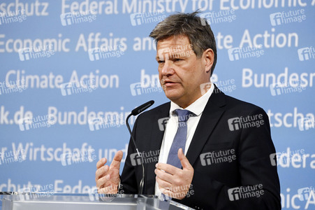 Pressestatement von Robert Habeck in Berlin