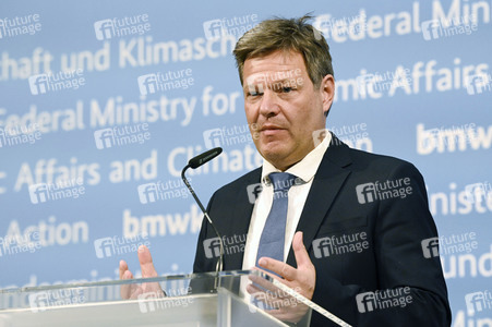Pressestatement von Robert Habeck in Berlin