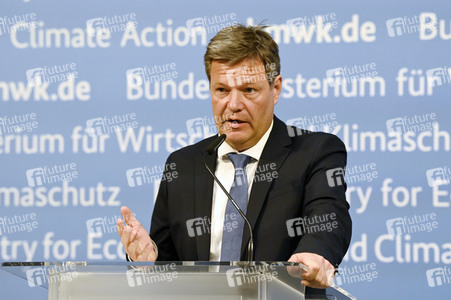 Pressestatement von Robert Habeck in Berlin