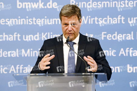 Pressestatement von Robert Habeck in Berlin