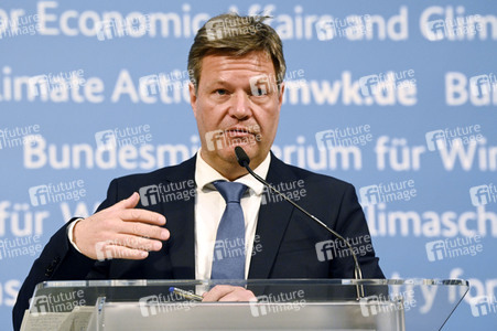 Pressestatement von Robert Habeck in Berlin