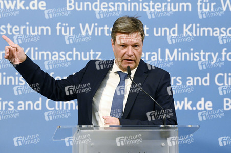 Pressestatement von Robert Habeck in Berlin