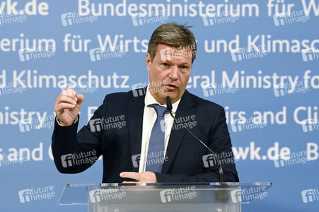 Pressestatement von Robert Habeck in Berlin