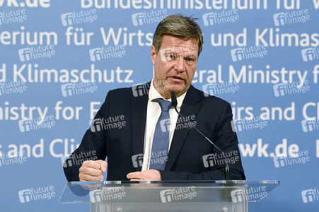 Pressestatement von Robert Habeck in Berlin