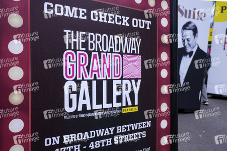 Theaterplakate als Teil der Broadway Grand Gallery in New York