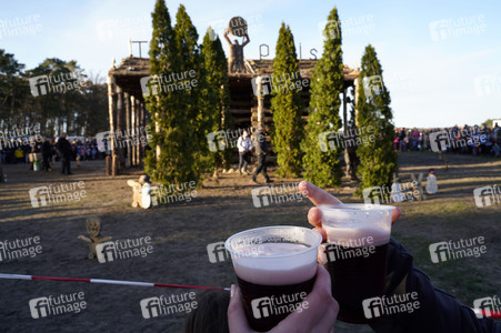 Osterfeuer in Trechwitz