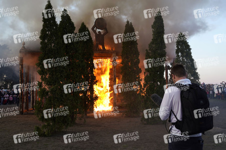 Osterfeuer in Trechwitz