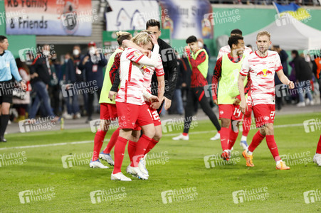 Fußball DFB-Pokal-Halbfinale RB Leipzig - Union Berlin in Leipzig