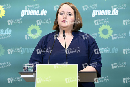 Pressekonferenz von Bündnis 90/Die Grünen in Berlin