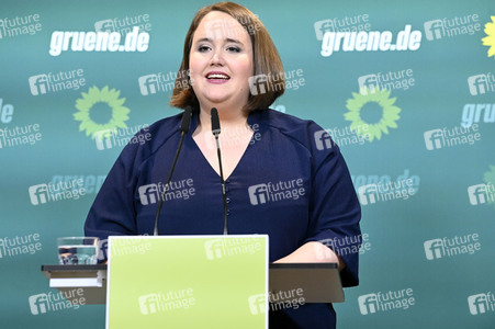 Pressekonferenz von Bündnis 90/Die Grünen in Berlin
