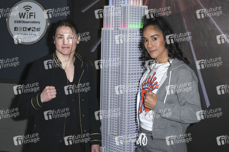 Empire State Building Lighting Ceremony mit Katie Taylor und Amanda Serrano in New York