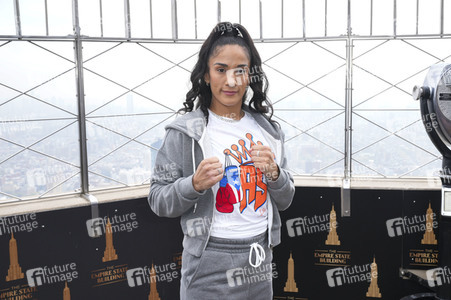 Empire State Building Lighting Ceremony mit Katie Taylor und Amanda Serrano in New York