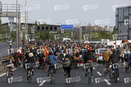 Fahrraddemo in Berlin