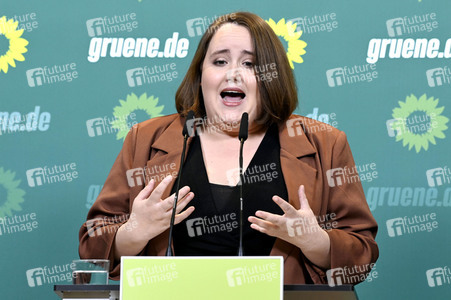Pressekonferenz von Bündnis 90/Die Grünen in Berlin