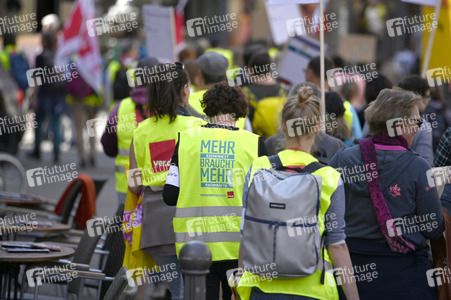 Warnstreik von Beschäftigten in Sozial- und Erziehungsberufen in Nürnberg