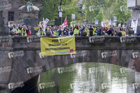 Warnstreik von Beschäftigten in Sozial- und Erziehungsberufen in Nürnberg