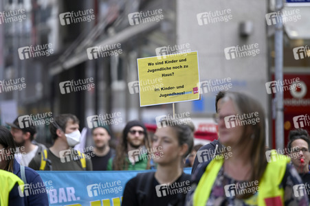 Warnstreik von Beschäftigten in Sozial- und Erziehungsberufen in Nürnberg
