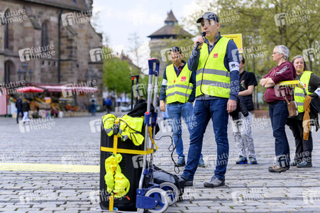 Warnstreik von Beschäftigten in Sozial- und Erziehungsberufen in Nürnberg