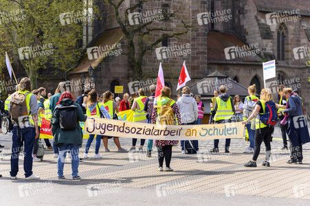 Warnstreik von Beschäftigten in Sozial- und Erziehungsberufen in Nürnberg
